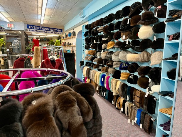 All items at Angelo's Leather and Furs, including close to 2,000 coats, are on sale as the Oak Lawn business prepares to close. (Olivia Stevens/Daily Southtown)