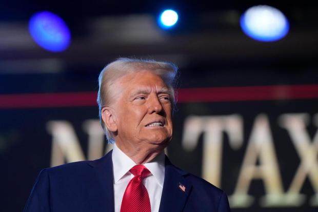 President Donald Trump arrives to speak about the economy during an event at the Circa Resort and Casino in Las Vegas, Saturday, Jan. 25, 2025. (AP Photo/Mark Schiefelbein)