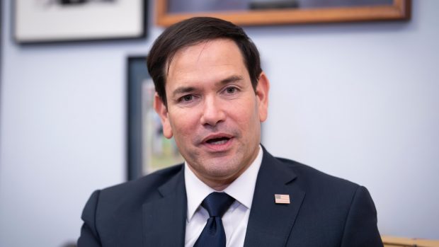 Marco Rubio meets with Sen. Lindsey Graham, R-S.C., at the Capitol in Washington, Dec. 3, 2024. (AP Photo/J. Scott Applewhite,)