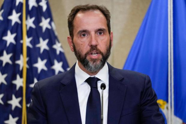 Special counsel Jack Smith speaks to the media about an indictment of former President Donald Trump, Aug. 1, 2023, at an office of the Department of Justice in Washington. (AP Photo/J. Scott Applewhite, File)