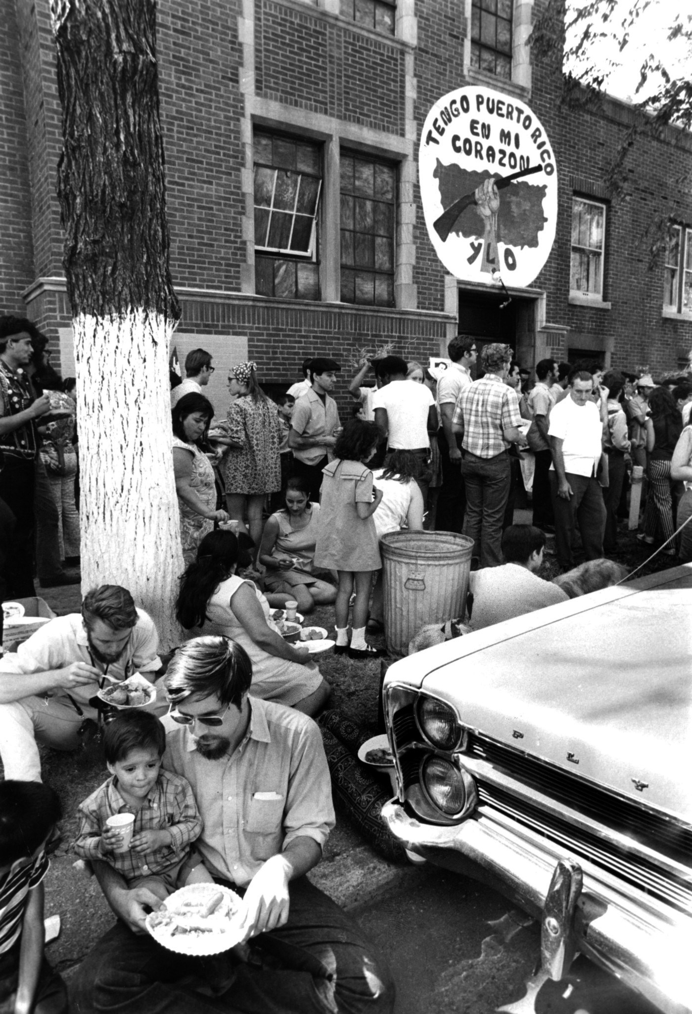 People attend a Puerto Rican heritage festival at Armitage Avenue...