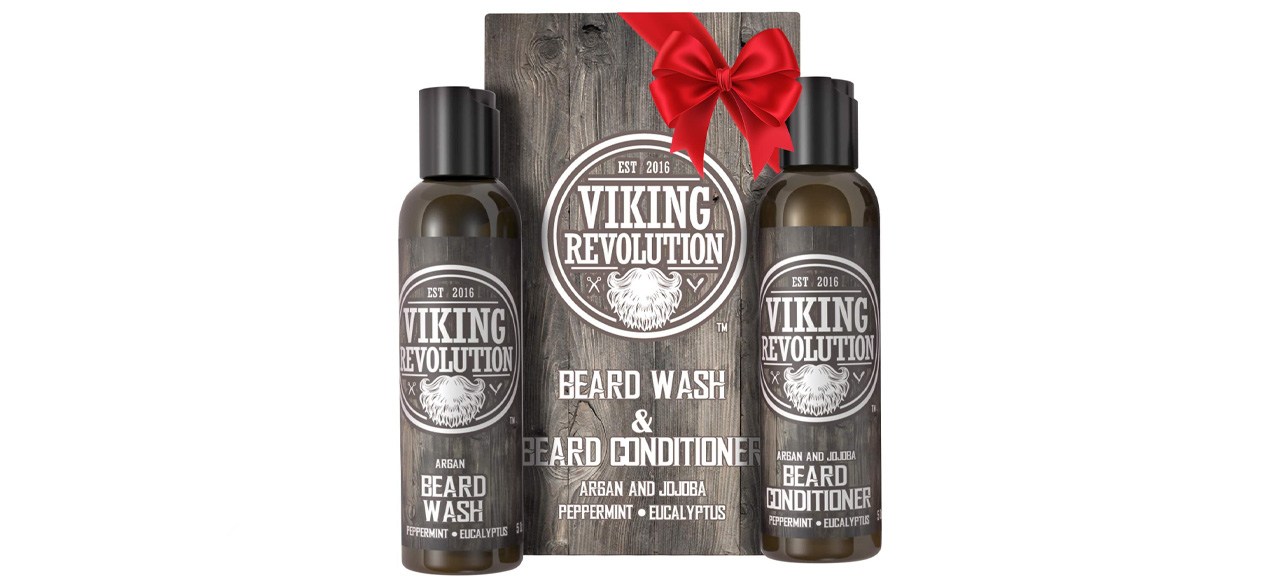 Viking Revolution Beard Wash and Beard Conditioning Set