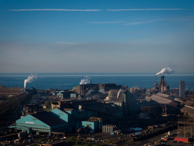 US Steel Gary Works, Thursday, Oct. 5, 2023. (E. Jason Wambsgans/Chicago Tribune)