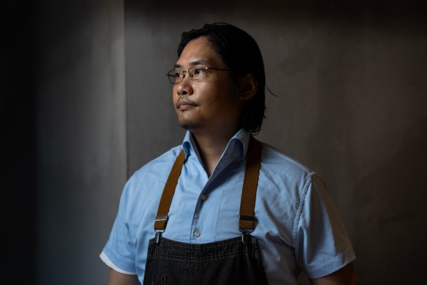 Chef of the Year winner Otto Phan of Kyoten on Aug. 24, 2023. (E. Jason Wambsgans/Chicago Tribune)