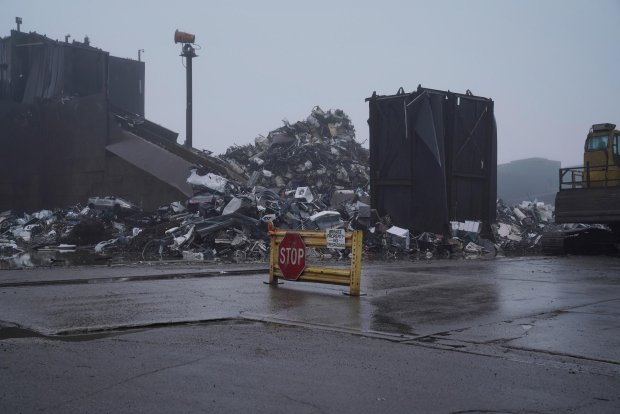 General Iron Industries facility in the Lincoln Park neighborhood on May 19, 2020. The city of Chicago has ordered the immediate closure of the controversial North Side shredding plant after fire crews were called to two separate explosions there. (E. Jason Wambsgans/Chicago Tribune)