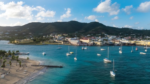 Christiansted is one of the towns in St. Croix that showcases colorful, Danish colonial architecture. (U.S. Virgin Islands Department of Tourism)