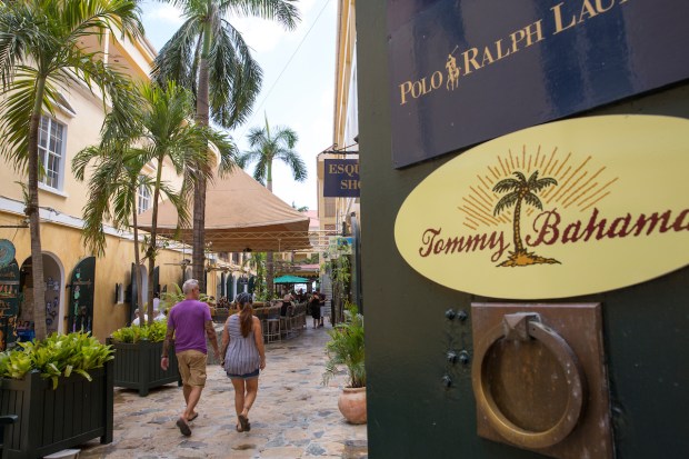 Shopping in Charlotte Amalie, the capital of the U.S. Virgin Islands and also its largest town, located in St. Thomas. (U.S. Virgin Islands Department of Tourism)