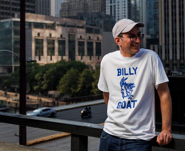 Paul Durica, director of exhibitions at the Chicago History Museum, stands near the Chicago River on July 23, 2023, in Chicago. (Armando L. Sanchez/Chicago Tribune)