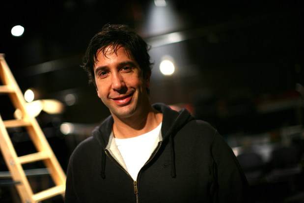 David Schwimmer on the set of the Lookkingglass Theatre production of the Thornton Wilder play "Our Town" on Feb. 8, 2009 in Chicago. (E. Jason Wambsgans/Chicago Tribune) 