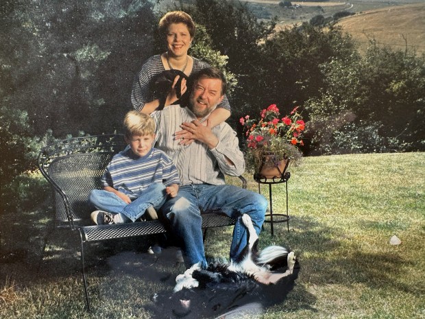 A young Ed Davis with father Andrew Davis and mother Gianna Rolandi in 1996 at the family's home in Rodmell, East Sussex, England. (Provided by Ed Davis)