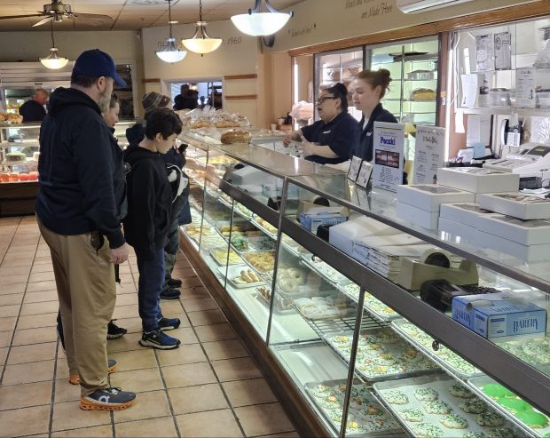 Harner's Bakery in North Aurora continues to offer dozens of pastry items and meals dependent on eggs as a major ingredient, but so far has not passed on any cost increases to customers. (David Sharos / For The Beacon-News)