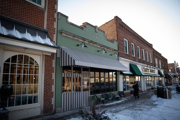 Petite Vie at 909 Burlington Ave in Western Springs on Feb. 13, 2025. (E. Jason Wambsgans/Chicago Tribune)