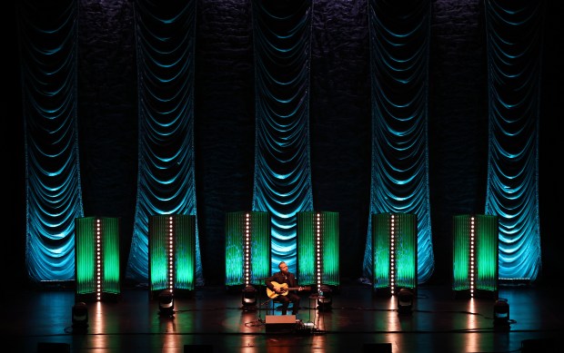 Jason Isbell performs at the Auditorium Theatre on Feb. 15, 2025. (Chris Sweda/Chicago Tribune)