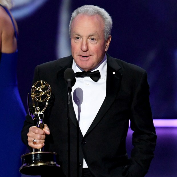 Lorne Michaels of accepts the award for best variety sketch series for "Saturday Night Live" during the 71st Emmy Awards on Sept. 22, 2019, in Los Angeles. (Kevin Winter/Getty)