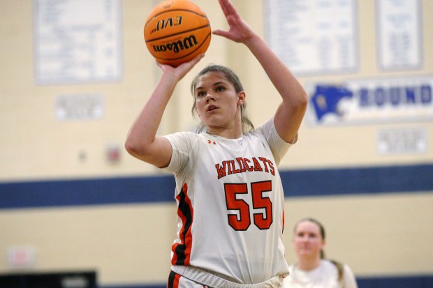 Libertyville's Madison Sears shoots a free throw