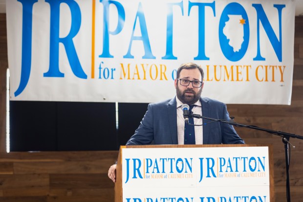 Calumet City Ald. James Patton announces March 28, 2024, he will run for mayor of Calumet City in the 2025 municipal elections. (Vincent D. Johnson/for the Daily Southtown)