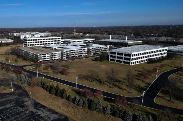 Baxter's Deerfield campus on Dec. 19, 2023. (Stacey Wescott/Chicago Tribune)