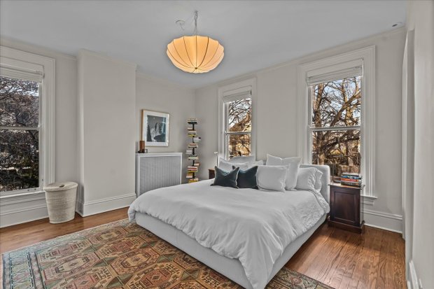 This four-bedroom home at 1326 Asbury Ave., Evanston, has a three-car heated garage as well as a darkroom in the basement. (Philip Goldman/Summit Imaging)