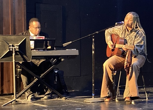 Singers were part of the Waukegan Park District's annual Black History Month performance. (Steve Sadin/For the Lake County News-Sun)