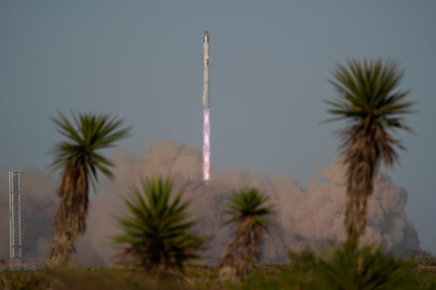 SpaceX's mega rocket Starship lifts off for a test flight from Starbase in Boca Chica, Texas, Thursday, March 6, 2025. (AP Photo/Eric Gay)