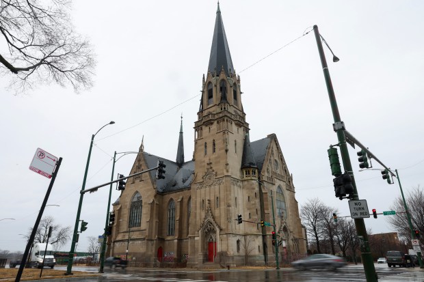 St. Martin's Church at 5848 South Princeton Avenue on March 4, 2025. (Eileen T. Meslar/Chicago Tribune)