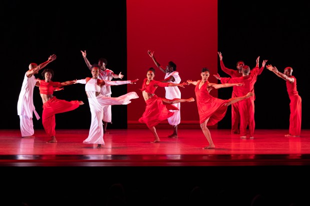 Alvin Ailey American Dance Theater performs choreographer Ronald K. Brown's "Grace." (Danica Paulos)