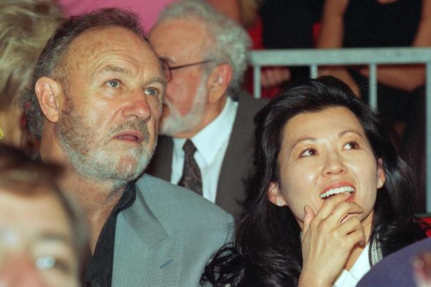 Actor Gene Hackman with wife Betsy Arakawa in June 1993. (AP Photo, File)