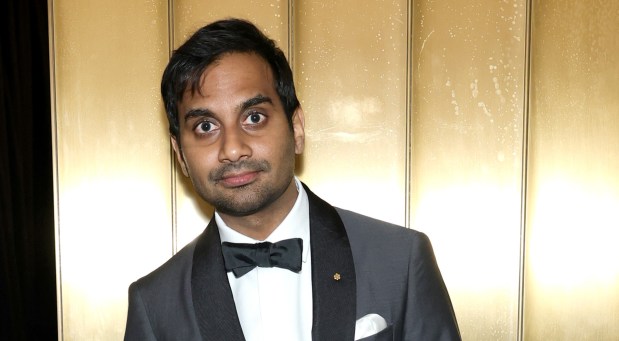 Aziz Ansari at "SNL50: The Anniversary Special" on Feb. 16, 2025, in New York City. (Arturo Holmes/Getty Images)