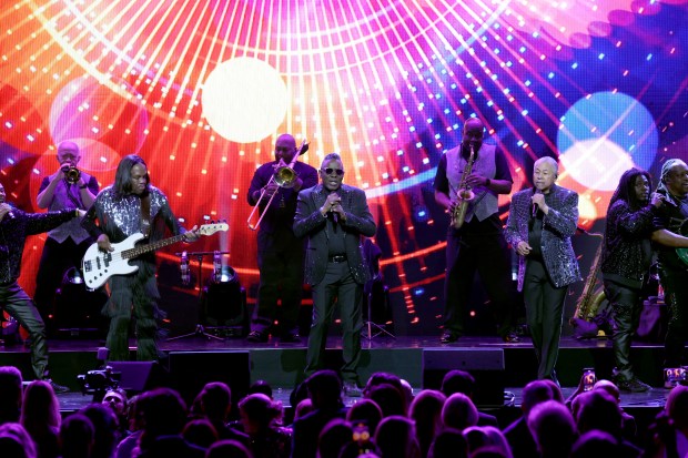 Earth, Wind & Fire performs onstage at MGM Grand Garden Arena on Feb. 22, 2025, in Las Vegas. (Gabe Ginsberg/Getty)