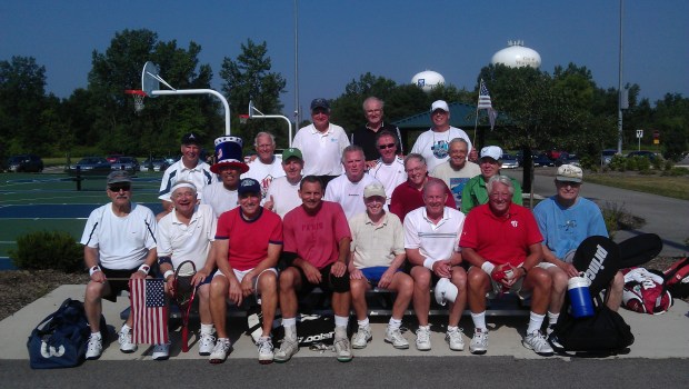 The Tennis Bums pictured in 2013 at Nike Park in Naperville. (Richard Hutter)