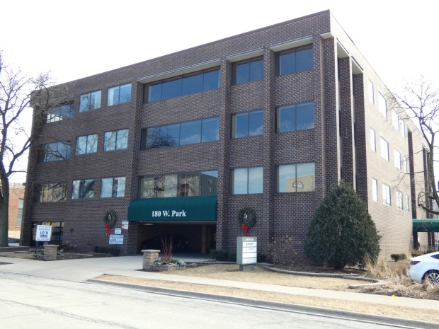 Plans call for police to move to temporary quarters in a city building at 180 W. Park Ave. if a proposal to demolish the current police station are implemented. (Graydon Megan/Pioneer Press)