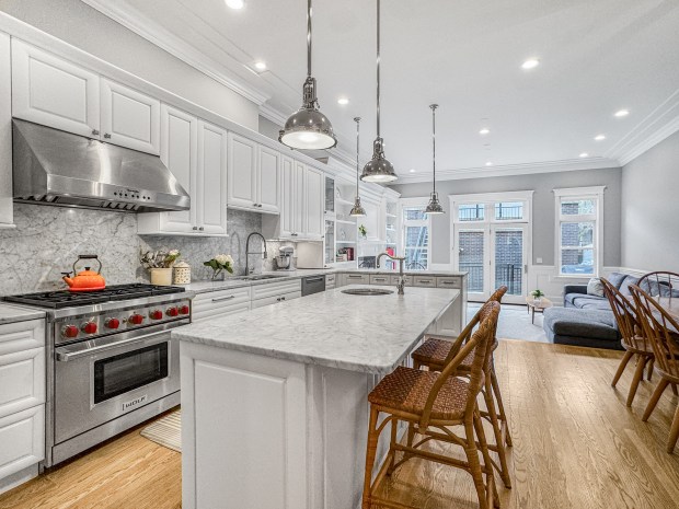 This six-bedroom, four-and-a-half-bathroom home in the Lakeview neighborhood recently went on the market for over $2 million. (Jennifer Ames)