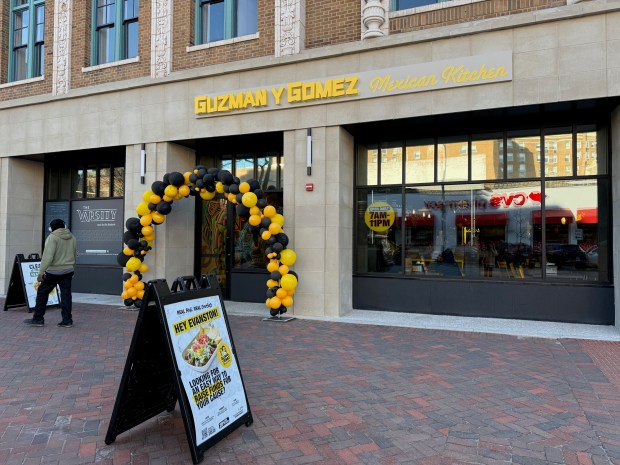 Guzman y Gomez, a Mexican fast food chain that was started in Australia by an American, has opened in downtown Evanston at 1710 Sherman. It features burritos, nachos, tacos, burrito bowls, margaritas and more. (Pam DeFiglio/Chicago Tribune)