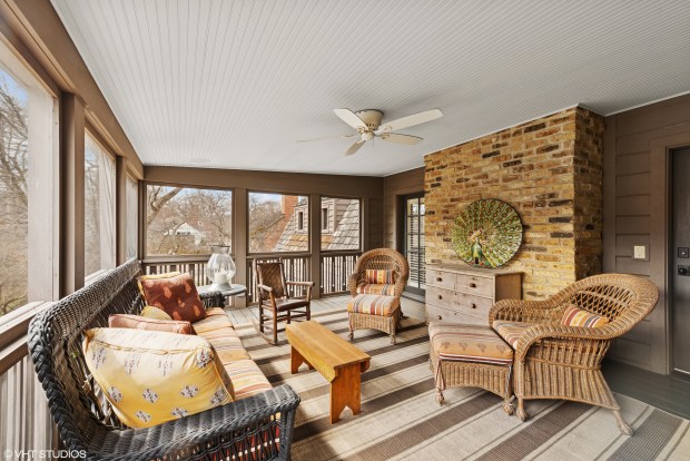 Evanston 4-bedroom home with walnut slab island and screened porch: $2.3M (VHT Studios)