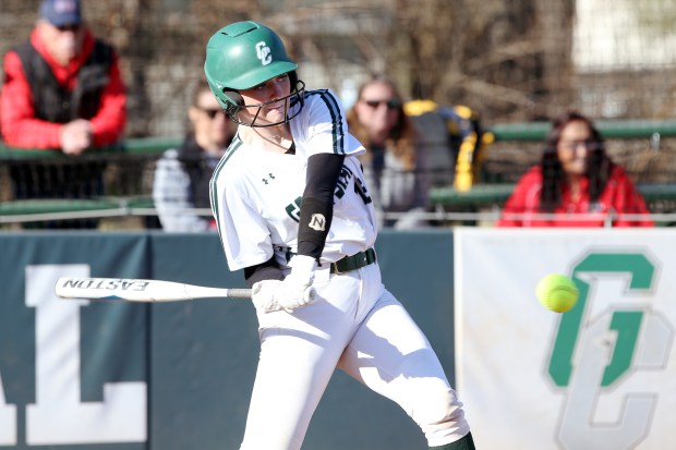 Grayslake Central's Dani Eckenstahler bats