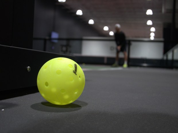 Dinx Social Club opened in Highland Park, offering a new tier of pickleball experience according to owner David Sloane. It's one of two indoor facilities coming to the city. (Joe States/Pioneer Press)