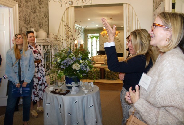 Opening day Showhouse tours provided by Infant Welfare Society members, all part of The Lake Forest Showhouse & Gardens, opening on Saturday, April 26, 2025. (Gina Grillo/ for the Pioneer Press)