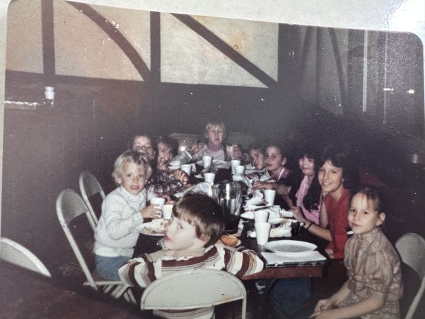 Nicole Raudry celebrates her birthday at the Glenwood Roller Rink in 1982. (Nicole Raudry)