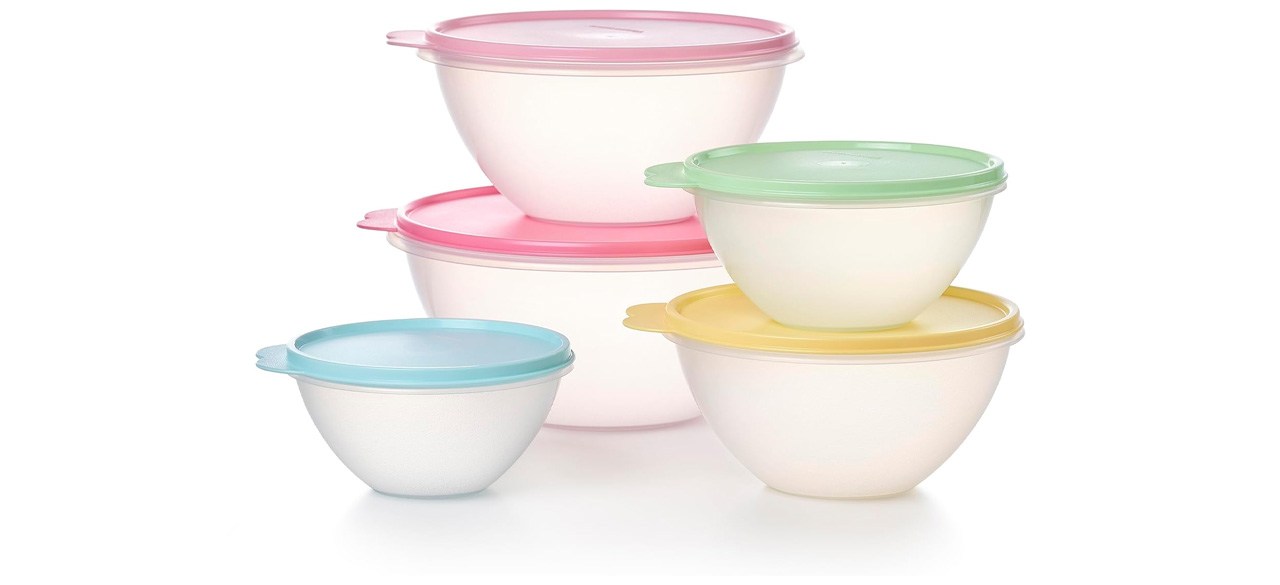 Tupperware Heritage Wonderlier 10 Piece Food Storage Bowl Set in Vintage Colors