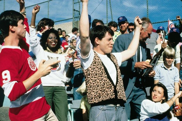 Ferris takes his friends to a Cubs game at Wrigley Field in the 1986 movie "Ferris Bueller's Day Off." (Paramount Pictures)