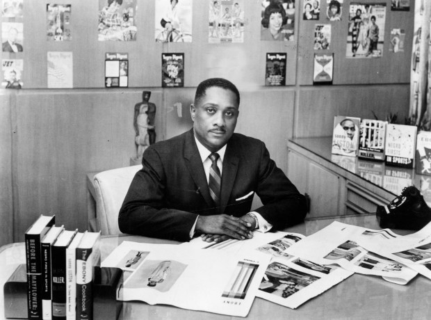 John H. Johnson, publisher of Ebony magazine, circa 1967. (Chicago Tribune archive)