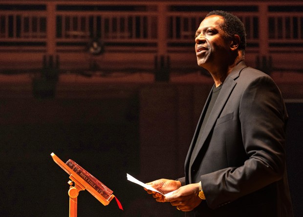 James Vincent Meredith in "Hymn" at Chicago Shakespeare Theater. (Vashon Jordan Jr.)