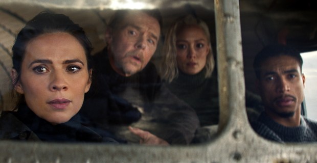 Hayley Atwell, Simon Pegg, Pom Klementieff and Greg Tarzan Davis in "Mission: Impossible - The Final Reckoning." (Paramount Pictures/Skydance)