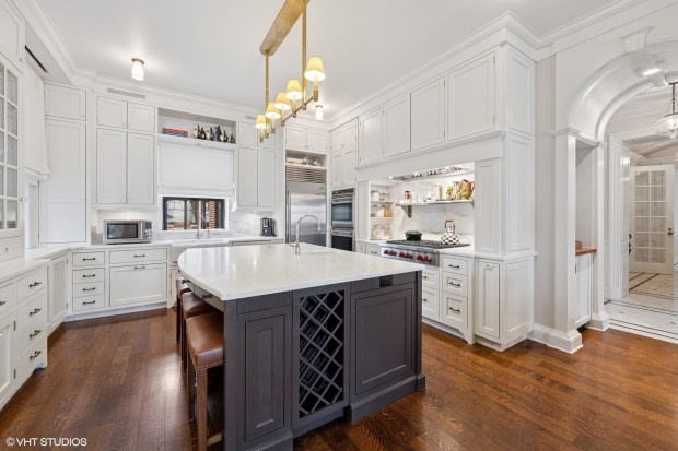 This five-bedroom, four-and-a-half bath home in the Gold Coast neighborhood recently went on the market for $3.2 million. (Petr Poliak/VHT)