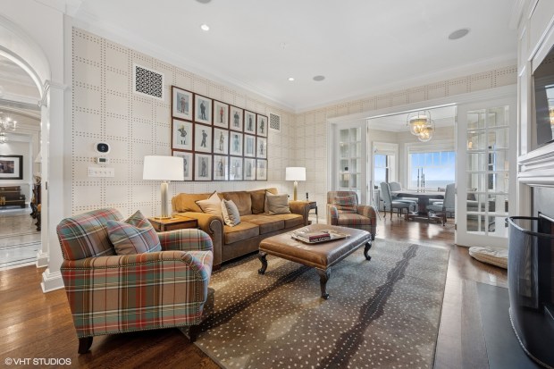 This five-bedroom, four-and-a-half bath home in the Gold Coast neighborhood recently went on the market for $3.2 million. (Petr Poliak/VHT)
