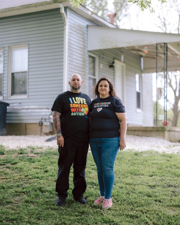 Scott and Amanda Reed, Xander's parents, enrolled their son in Garrison School after being told they had no other options. (Bryan Birks/for ProPublica)