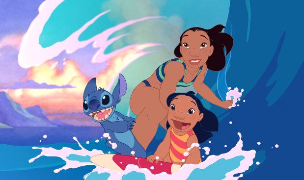 A scene from Disney's animated 2002 version of "Lilo & Stitch." (Disney)