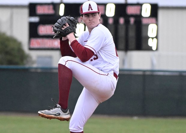 Antioch's Carson Young pitches against Wauconda