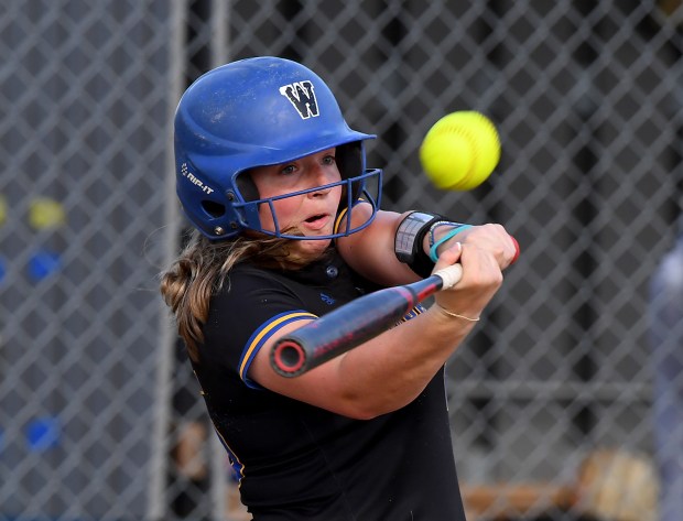 Warren's Katie Monroe bats