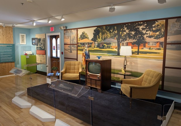For two years, Naper Settlement has been curating "Selling Kroehler," the museum's newest exhibit that opened on Tuesday. (Tess Kenny/Naperville Sun)